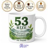Rize Plakalı İsimli Baskılı Kupa Bardak - Kişiye Özel Hediye
