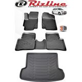 Rizline 3D Paspas+Bagaj Havuzu Seti Hyundai Accent Era 2006-2012 Siyah Kaymaz Taban ve Dayanıklı Malzeme