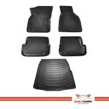 Rizline Audi A6 C6 2004-2011 Siyah 3D Havuzlu Paspas+Bagaj Havuzu