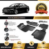 Rizline Audi A6 C8 2014 Sonrası 3D Siyah Havuzlu Paspas