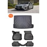 Rizline Bmw 1 Seri F70 2024 ve Sonrası 3D Havuzlu Paspas ve Bagaj Havuzu Siyah Set