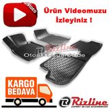Rizline Bmw F20 Siyah 1 Serisi 2011 Sonrası 3D Havuzlu Paspas