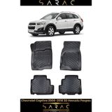 Rizline Chevrolet Captiva 2018 Siyah 3D Havuzlu Paspas