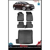 Rizline Chevrolet Cruze 2008-2016 Sedan - Tek Cepli Bagaj Havuzu ve Havuzlu Paspas - Siyah