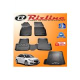 Rizline Chevrolet Cruze 3D Paspas + 3D Bagaj Havuzu Sedan 2009 Sonrası Siyah Set