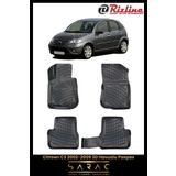 Rizline Citroen C3 2008 Model 3D Havuzlu Paspas