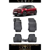 Rizline Citroen C3 2023 Model 3D Havuzlu Paspas