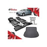 Rizline Citroen C4 2005-2010 Uyumlu Paspas ve Bagaj Havuzu Set