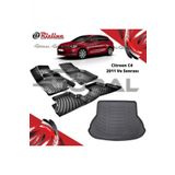 Rizline Citroen C4 2011 ve Sonrası Paspas ve Bagaj Havuzu Set