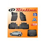 Rizline Citroen C4 3D Paspas + 3D Bagaj Havuzu HB 2004-2010 Arası Siyah Set