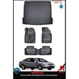Rizline Citroen C5 2001-2007 Bagaj Havuzu ve Havuzlu Paspas - Siyah