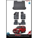 Rizline Fiat Doblo 2001-2009 Combi Bagaj Havuzu ve Havuzlu Paspas - Siyah