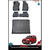 Rizline Fiat Doblo 2010-2022 Combi Bagaj Havuzu ve Havuzlu Paspas - Siyah