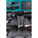 Rizline Fiat Doblo 2023 ve Sonrası 3D Havuzlu Premıum Paspas ve Bagaj Havuzu Separatörlü - Siyah