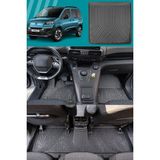 Rizline Fiat Doblo 2023 ve Sonrası 3D Havuzlu Premıum Paspas ve Bagaj Havuzu Separatörsüz - Siyah