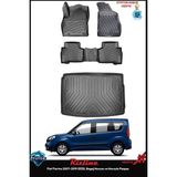 Rizline Fiat Fiorino 2007-2019 Dizel Bagaj Havuzu ve Havuzlu Paspas - Siyah