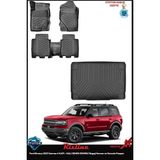 Rizline Ford Bronco 2021 4 Kapı - Halı Zemin Zeminli Bagaj Havuzu ve 3D Paspas & Ton Koku - Siyah