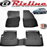 Rizline Ford Focus 2 HB 2005 - 2011 Arası Siyah 4'lü Set 3D Havuzlu Paspas