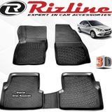 Rizline Ford Focus 2 Sedan 2005 - 2011 Arası Siyah 4'lü Set 3D Havuzlu Paspas