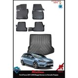 Rizline Ford Focus 2011-2018 Bagaj Havuzu ve Havuzlu Paspas - Siyah