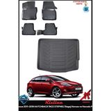 Rizline Ford Focus 2016 Hatchback Ince Stepneli Bagaj Havuzu ve Havuzlu Paspas ve Ton Koku - Siyah
