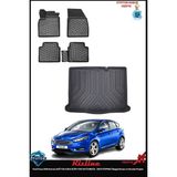 Rizline Ford Focus 2020 Hatchback - Ince Stepneli Bagaj Havuzu ve Havuzlu Paspas ve Ton Koku - Siyah