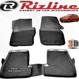 Rizline Ford Focus 4 HB 2015 - 2018 Arası Siyah 4 Parça Set 3D Havuzlu Paspas