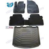 Rizline Ford Kuga 2013-2019 Siyah 3D Havuzlu Paspas