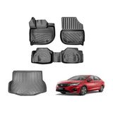 Rizline Honda City 2021+ Siyah 3D Paspas ve Bagaj Havuzu
