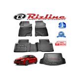 Rizline Honda Civic 3D Paspas + 3D Bagaj Havuzu HB 2016 - 2020 Arası Siyah Set