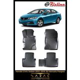 Rizline Honda Civic Sedan 2012 Model Yeni Kasa 3D Havuzlu Paspas