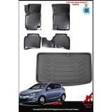 Rizline Hyundai I20 2008-2014 Bagaj Havuzu ve Havuzlu Paspas - Siyah