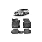 Rizline Megane 4 Sedan 2024 Model 3D Havuzlu Paspas Siyah