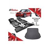 Rizline Mini Cooper R56 2007-2013 Uyumlu Siyah Paspas ve Bagaj Havuzu Set