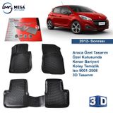 Rizline Peugeot 208 3D Havuzlu Paspas