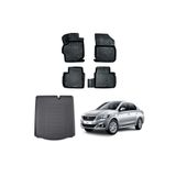 Rizline Peugeot 301 2012+ Siyah 3D Havuzlu Paspas ve Bagaj Havuzu