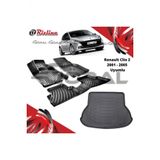 Rizline Renault Clio 2 2001-2005 Uyumlu Paspas ve Bagaj Havuzu Set