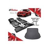 Rizline Renault Clio 4 2012-2019 Uyumlu Paspas ve Bagaj Havuzu Set