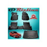 Rizline Renault Clio 4 Siyah HB 2012-2019 Arası 3D Paspas + Bagaj Havuzu