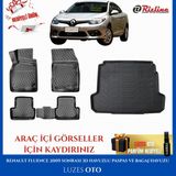 Rizline Renault Fluence 3D Havuzlu Paspas ve Bagaj Havuzu 2009-2010-2011-2012-2013-2014-2015-2016-2017 - Siyah