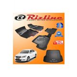 Rizline Skoda Octavia A5 3D Paspas + 3D Bagaj Havuzu 2005-2012 Arası Siyah Set