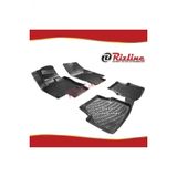 Rizline Skoda Octavia Siyah 2013-2020 Arası 4 Parça 3D Havuzlu Paspas