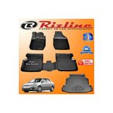 Rizline Toyota Corolla 3D Paspas + 3D Bagaj Havuzu Sedan 2001-2006 Arası Siyah Set