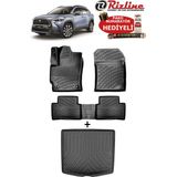 Rizline Toyota Corolla Cross 2021-2025 Model Arası Havuzlu Paspas ve Bagaj Havuzu Seti - Siyah