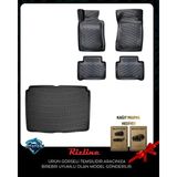 Rizline Volkswagen Golf 2003-2009 Kalın Stepne Bagaj Havuzu ve Havuzlu Paspas - Siyah