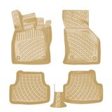 Rizline Volkswagen Golf 7 2012-2019 Bej Uyumlu 3D Havuzlu Paspas