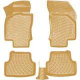 Rizline Volkswagen Golf 7 2013-2020 3D Havuzlu Paspas - BEJ - Siyah