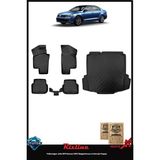 Rizline Volkswagen Jetta 2013 Cepli Bagaj Havuzu ve Havuzlu Paspas - Siyah