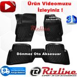 Rizline Volkswagen Polo 6R 2009-2017 Bej 3D Havuzlu Paspas