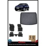 Rizline Volkswagen Tiguan 2016-2023 Stepnesiz Alt Bagaj Bagaj Havuzu ve Havuzlu Paspas - Siyah